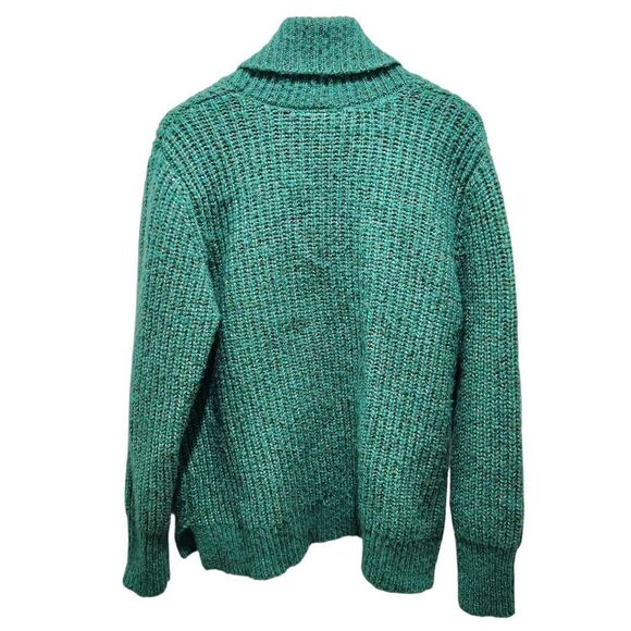 St. John's Bay green v neck tunic sweater XXL wool blend - Picture 2 of 6